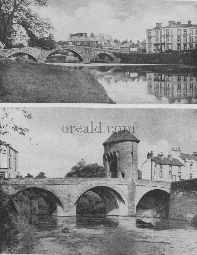 OLD MONNOW BRIDGE, MONMOUTH, AND THE SEVENTEENTH CENTURY BRIDGE AT LLANRWST OLD MONNOW BRIDGE, MONMOUTH, AND THE SEVENTEENTH CENTURY BRIDGE AT LLANRWST