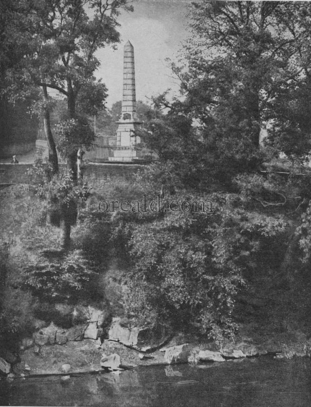 THE MONUMENT AT BOTHWELL BRIDGE, WHERE THE COVENANTERS MET DISASTER THE MONUMENT AT BOTHWELL BRIDGE, WHERE THE COVENANTERS MET DISASTER