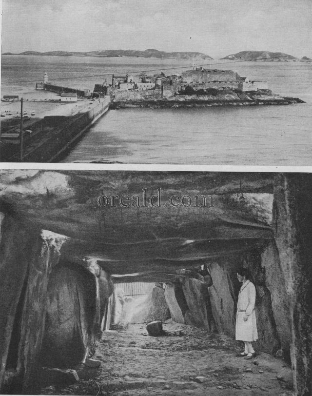 FAMOUS GUERNSEY DOLMEN, AND A FORTRESS THAT LONG RESISTED CROMWELL'S SOLDIERS FAMOUS GUERNSEY DOLMEN, AND A FORTRESS THAT LONG RESISTED CROMWELL'S SOLDIERS