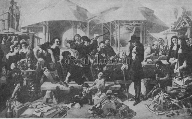 PETER THE GREAT AS SHIPBUILDER AT WORK IN DEPTFORD DOCKYARD PETER THE GREAT AS SHIPBUILDER AT WORK IN DEPTFORD DOCKYARD