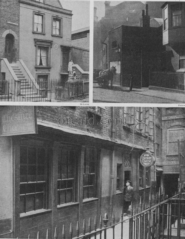YE OLDE CHESHIRE CHEESE; LAMB'S HOUSE AT ISLINGTON, AND SITE OF OLD GLOBE THEATRE YE OLDE CHESHIRE CHEESE; LAMB'S HOUSE AT ISLINGTON, AND SITE OF OLD GLOBE THEATRE
