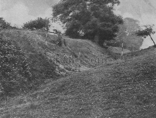 OFFA'S DYKE WHERE IT EMERGES IN CHIRK PARK, DENBIGHSHIRE OFFA'S DYKE WHERE IT EMERGES IN CHIRK PARK, DENBIGHSHIRE