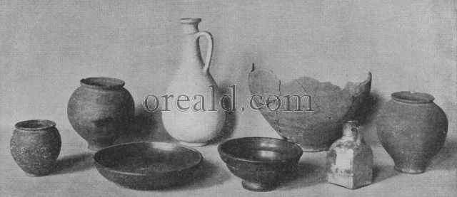 A GENEROUSLY PROVIDED ROMAN BURIAL GROUP: EIGHT PIECES OF SAMIAN AND OTHER WARE A GENEROUSLY PROVIDED ROMAN BURIAL GROUP: EIGHT PIECES OF SAMIAN AND OTHER WARE