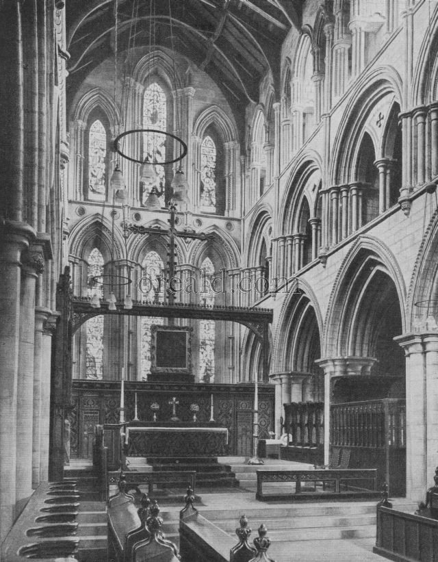 THE CHOIR OF HEXHAM PRIORY CHURCH, A NOBLE FOUNDATION OF THE AUSTIN CANONS THE CHOIR OF HEXHAM PRIORY CHURCH, A NOBLE FOUNDATION OF THE AUSTIN CANONS