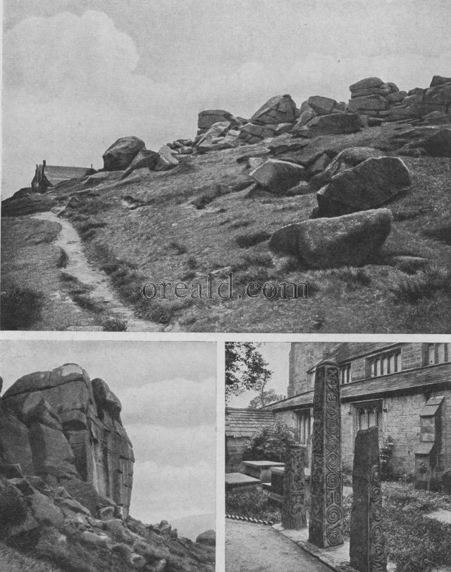 FAMOUS CRAGS AT ILKLEY AND OTLEY, AND ILKLEY'S SAXON CROSSES FAMOUS CRAGS AT ILKLEY AND OTLEY, AND ILKLEY'S SAXON CROSSES