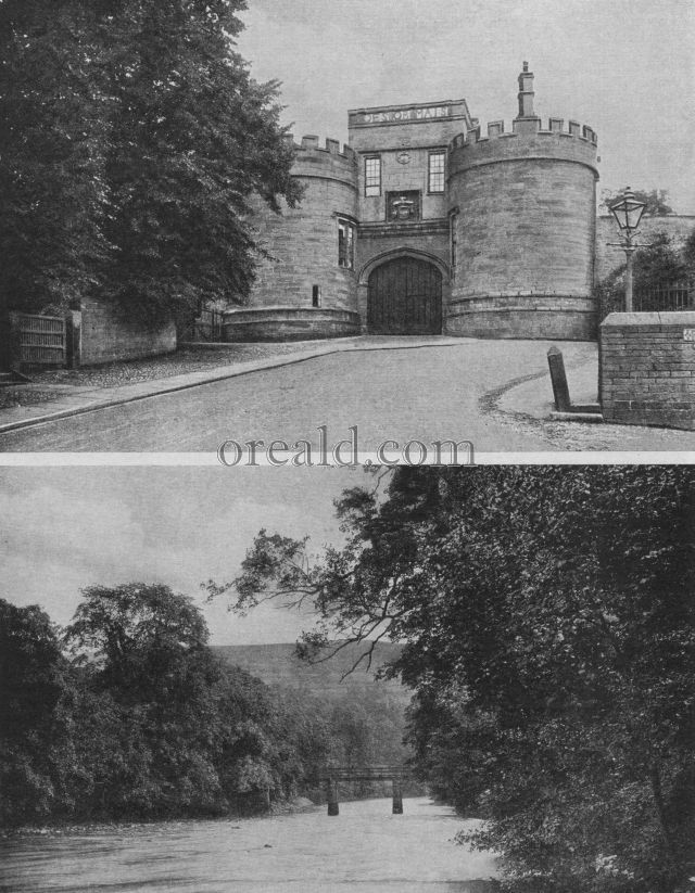 THE WOODS OF BOLTON, AND THE GATEWAY OF SKIPTON'S HISTORIC CASTLE THE WOODS OF BOLTON, AND THE GATEWAY OF SKIPTON'S HISTORIC CASTLE