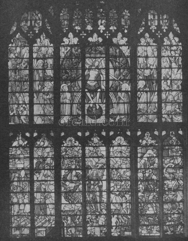 THE LATE GOTHIC CHANCEL WINDOW IN FAIRFORD CHURCH, GLOUCESTERSHIRE THE LATE GOTHIC CHANCEL WINDOW IN FAIRFORD CHURCH, GLOUCESTERSHIRE