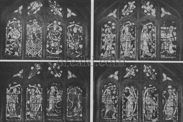 UPPER LIGHT AT LOWICK CHURCH, NORTHAMPTONSHIRE: FOUR FINE EXAMPLES OF MIDDLE GOTHIC WORKMANSHIP UPPER LIGHT AT LOWICK CHURCH, NORTHAMPTONSHIRE: FOUR FINE EXAMPLES OF MIDDLE GOTHIC WORKMANSHIP