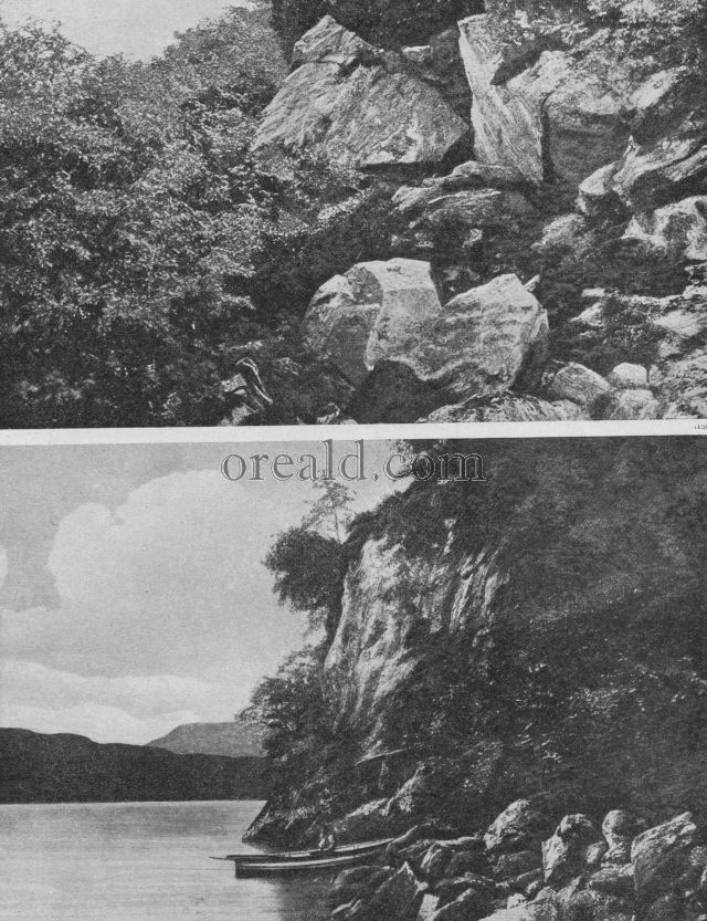 IN ROB ROY'S COUNTRY: TWO OF HIS CAVES BY THE BANKS OF LOCH LOMOND IN ROB ROY'S COUNTRY: TWO OF HIS CAVES BY THE BANKS OF LOCH LOMOND
