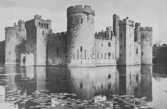 BODIAM WHICH STANDS, LIKE A CASTLE OF LEGEND, IN A POOL OF WATER LILIES BODIAM WHICH STANDS, LIKE A CASTLE OF LEGEND, IN A POOL OF WATER LILIES