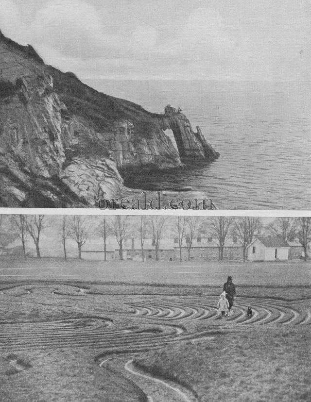 STRANGE AND ANCIENT 'MAZE' AT SAFFRON WALDEN: 'LONDON BRIDGE' AT TORQUAY STRANGE AND ANCIENT 'MAZE' AT SAFFRON WALDEN: 'LONDON BRIDGE' AT TORQUAY