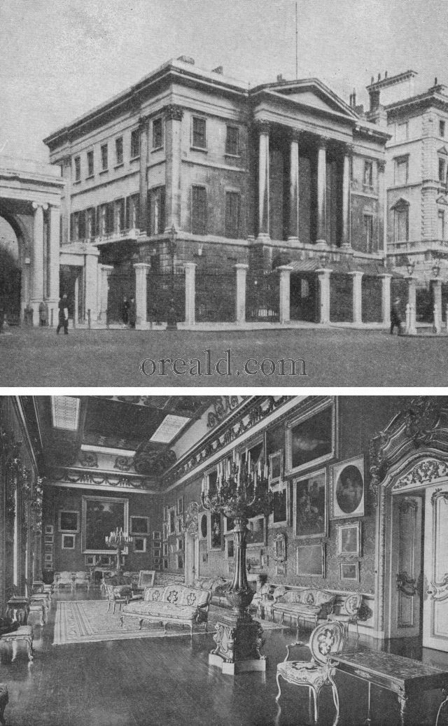MAGNIFICENT WATERLOO GALLERY AND FACADE OF APSLEY HOUSE MAGNIFICENT WATERLOO GALLERY AND FACADE OF APSLEY HOUSE