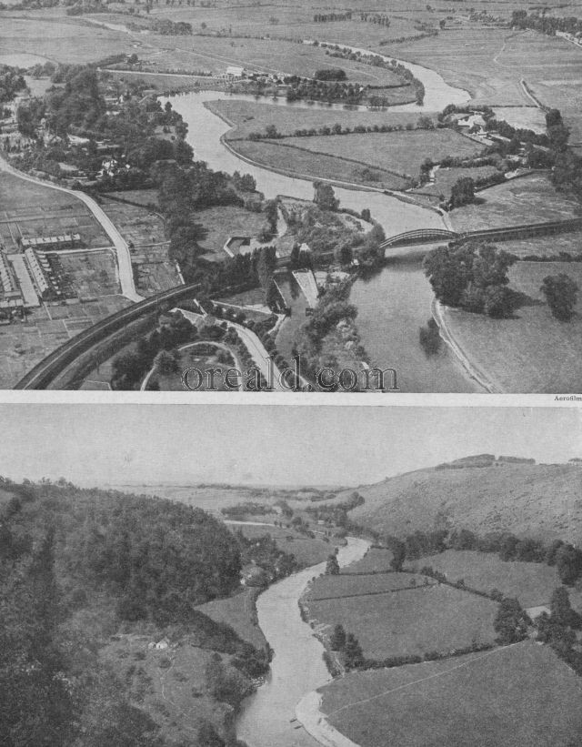 THE WYE FROM SYMONDS YAT AND THE THAMES FROM AN AEROPLANE THE WYE FROM SYMONDS YAT AND THE THAMES FROM AN AEROPLANE