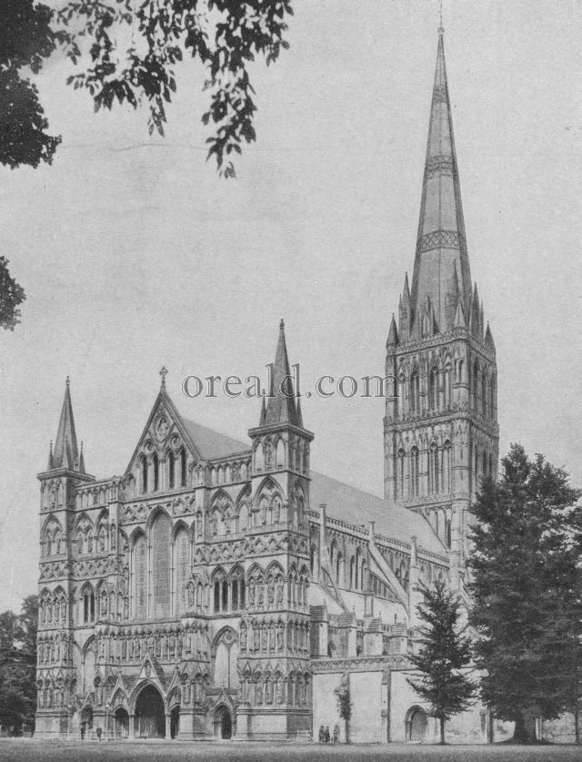 SALISBURY, THE CATHEDRAL WHICH WAS TRANSPLANTED TO A NEW SITE SALISBURY, THE CATHEDRAL WHICH WAS TRANSPLANTED TO A NEW SITE