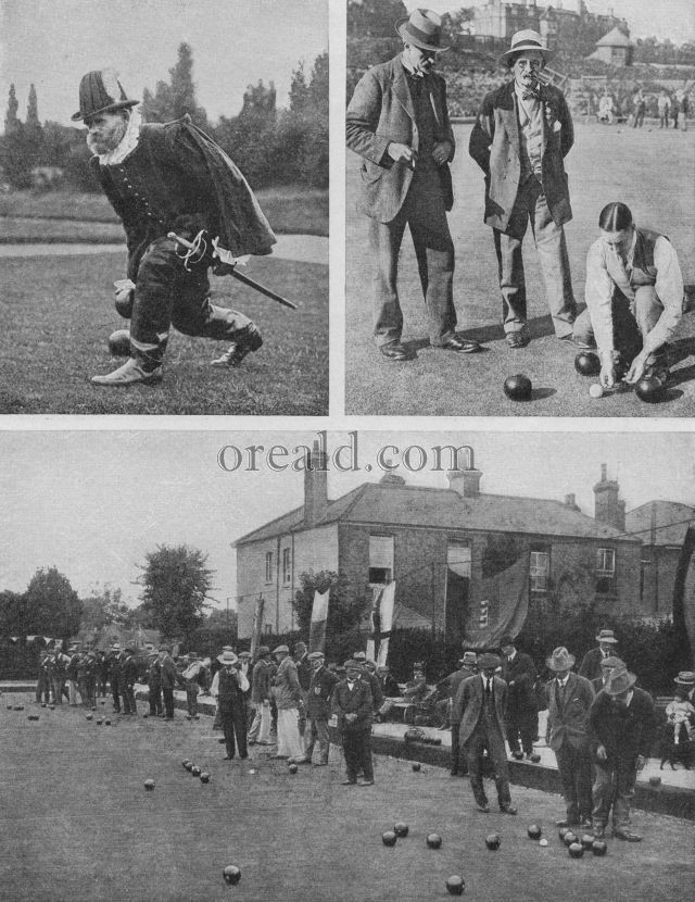 ONE OF ENGLAND'S OLDEST AND MOST POPULAR GAMES IN PRACTICE TO-DAY ONE OF ENGLAND'S OLDEST AND MOST POPULAR GAMES IN PRACTICE TO-DAY