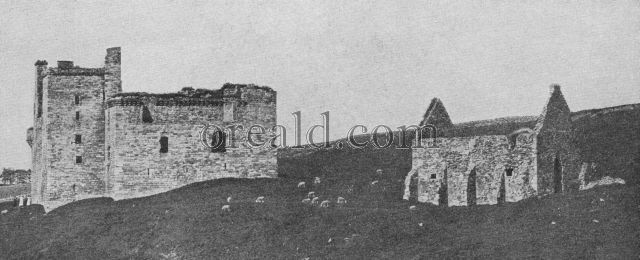 BROKEN BASTIONS OF CRICHTON EXPOSED ON THE BLEAK HILLSIDE BROKEN BASTIONS OF CRICHTON EXPOSED ON THE BLEAK HILLSIDE
