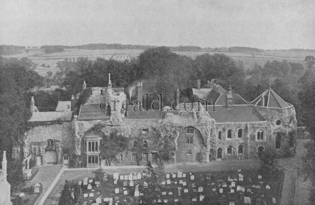 ABBEY GROUNDS AT BURY ST. EDMUNDS USED AS A PUBLIC PARK AND THE RUINS AS A PRIVATE HOUSE ABBEY GROUNDS AT BURY ST. EDMUNDS USED AS A PUBLIC PARK AND THE RUINS AS A PRIVATE HOUSE