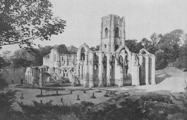 FAIR FOUNTAINS ABBEY RESTS IN WOODLAND PEACE IN THE VALE OF SKELD FAIR FOUNTAINS ABBEY RESTS IN WOODLAND PEACE IN THE VALE OF SKELD