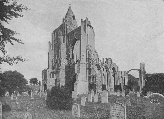 OLD CROWLAND, WITH ITS ABBEY CHURCH STILL IN PARTIAL USE OLD CROWLAND, WITH ITS ABBEY CHURCH STILL IN PARTIAL USE
