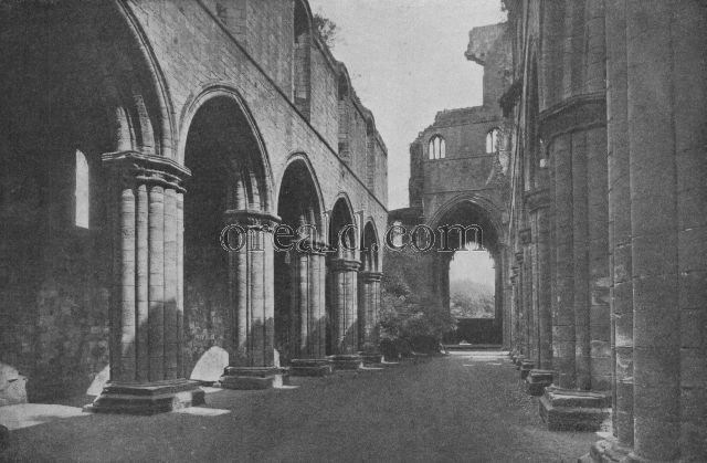 BEAUTIFUL AUSTERITY OF COOL GREY COLUMNS IN KIRKSTALL'S BROKEN NAVE BEAUTIFUL AUSTERITY OF COOL GREY COLUMNS IN KIRKSTALL'S BROKEN NAVE