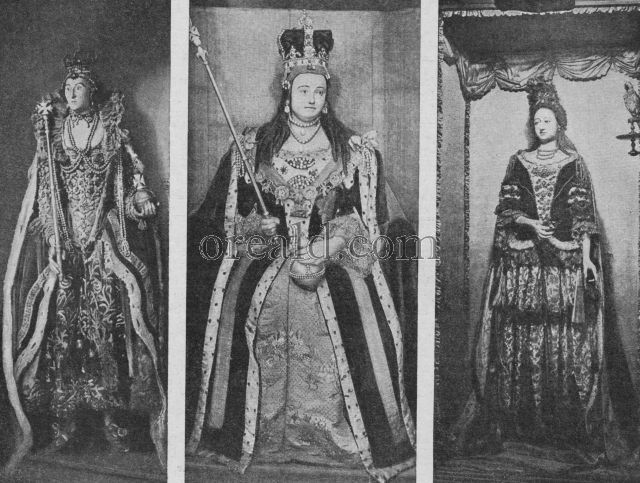 QUEEN ELIZABETH, QUEEN ANNE AND THE DUCHESS WHO WAS THE MODEL FOR BRITANNIA QUEEN ELIZABETH, QUEEN ANNE AND THE DUCHESS WHO WAS THE MODEL FOR BRITANNIA