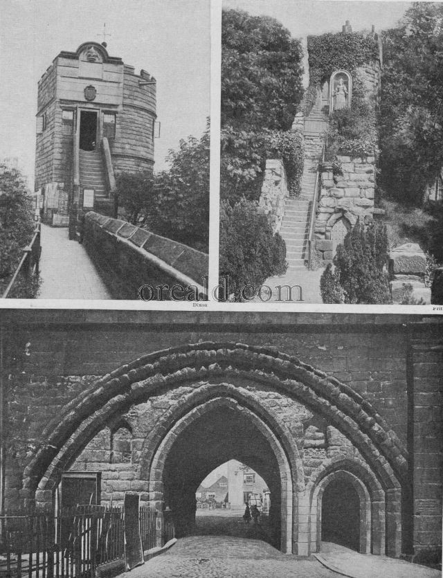 TOWERS OF CHESTER'S RAMPARTS AND THE ABBOT'S GATEWAY TOWERS OF CHESTER'S RAMPARTS AND THE ABBOT'S GATEWAY