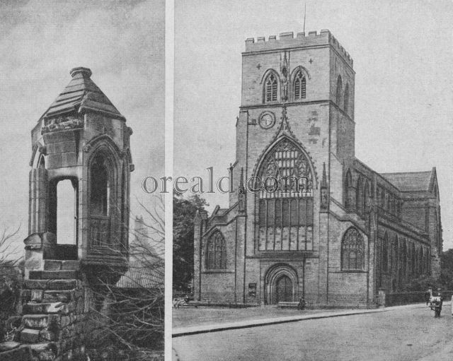 RELICS OF SHREWSBURY ABBEY: THE CHURCH AND THE REFECTORY PULPIT RELICS OF SHREWSBURY ABBEY: THE CHURCH AND THE REFECTORY PULPIT