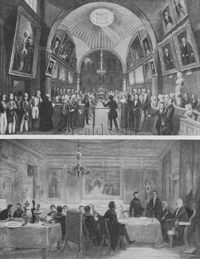BARBER-SURGEONS ADMITTING A MEMBER: PRESENTING A PETITION AT THE GUILDHALL, LONDON BARBER-SURGEONS ADMITTING A MEMBER: PRESENTING A PETITION AT THE GUILDHALL, LONDON