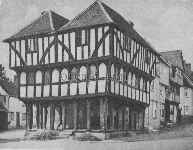 BLACK AND WHITE TOWN HALL AT THAXTED, ONCE A CLOTH HALL BLACK AND WHITE TOWN HALL AT THAXTED, ONCE A CLOTH HALL