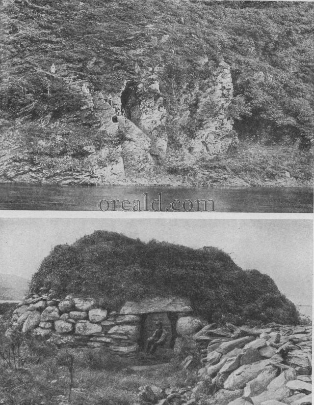 A CELL ON CHURCH ISLAND, WATERVILLE, AND S. KEVIN'S BED, GLENDALOUGH A CELL ON CHURCH ISLAND, WATERVILLE, AND S. KEVIN'S BED, GLENDALOUGH