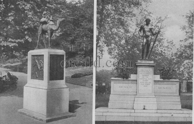 TO THE MEN OF THE CAMEL CORPS, AND THE MACHINE GUNNERS' MEMORIAL AT HYDE PARK CORNER TO THE MEN OF THE CAMEL CORPS, AND THE MACHINE GUNNERS' MEMORIAL AT HYDE PARK CORNER