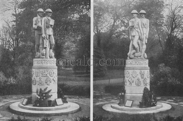 MEMORIAL TO THE TWENTY-FOURTH DIVISION: AN ARTISTIC MONUMENT IN BATTERSEA PARK MEMORIAL TO THE TWENTY-FOURTH DIVISION: AN ARTISTIC MONUMENT IN BATTERSEA PARK