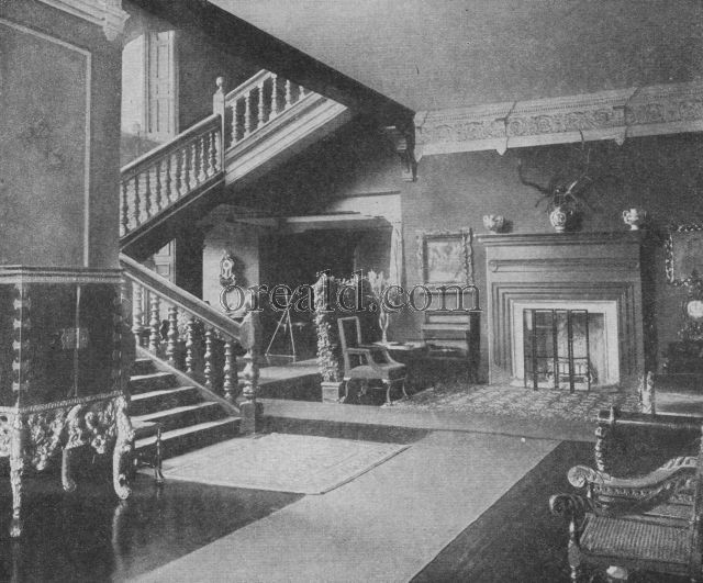 THE CORRIDOR IN CORTACHY CASTLE, AGE-LONG HOME OF THE AIRLIES THE CORRIDOR IN CORTACHY CASTLE, AGE-LONG HOME OF THE AIRLIES