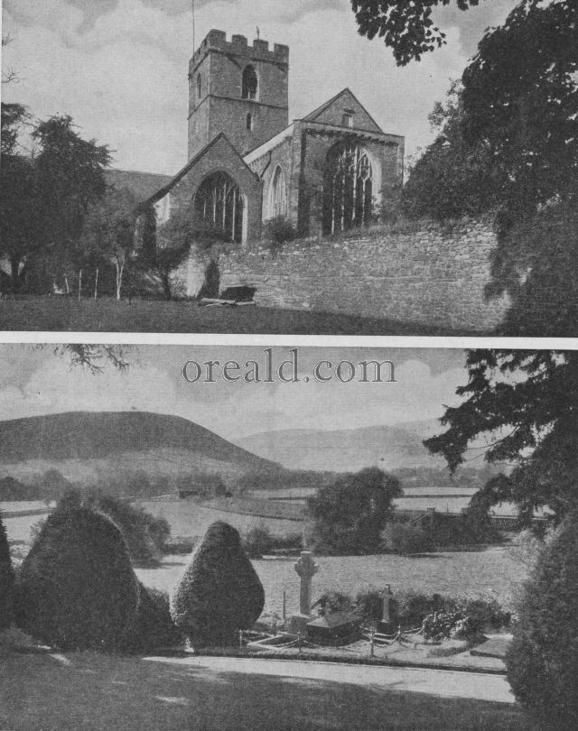 LLANSAINTFFRAED CHURCHYARD. AND THE PRIORY CHURCH OF S. MARY, ABERGAVENNY LLANSAINTFFRAED CHURCHYARD. AND THE PRIORY CHURCH OF S. MARY, ABERGAVENNY