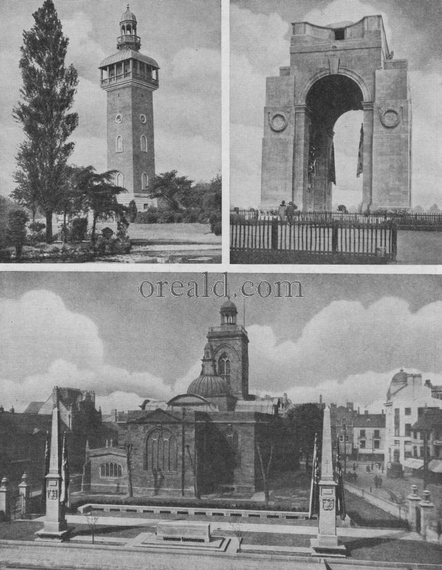 NORTHAMPTON'S MEMORIAL: THE ARCH AT LEICESTER, AND LOUGHBOROUGH'S CARILLON TOWER NORTHAMPTON'S MEMORIAL: THE ARCH AT LEICESTER, AND LOUGHBOROUGH'S CARILLON TOWER