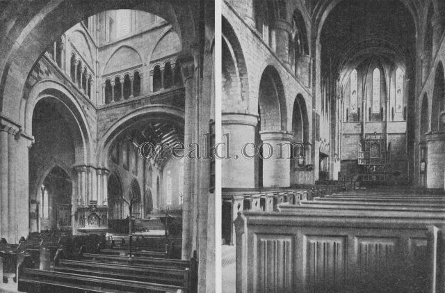 Wimborne Minister in Dorset County and the Norman Abbey Church at Shrewsbury Wimborne Minister in Dorset County and the Norman Abbey Church at Shrewsbury