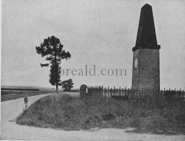The Monument which marks where Hampden fell on Chalgrove field The Monument which marks where Hampden fell on Chalgrove field
