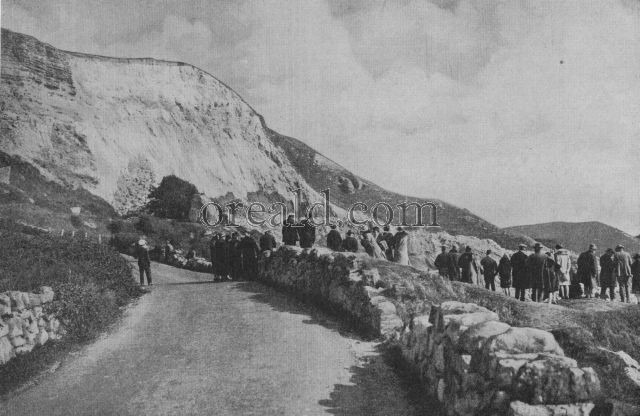A destroying subsidence at Blackgang, Isle of Wight A destroying subsidence at Blackgang, Isle of Wight