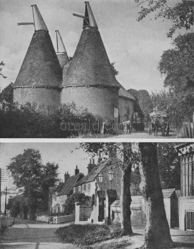 Boughton Hill, and the Oast-Houseswhere Kentish Hops are dried Boughton Hill, and the Oast-Houseswhere Kentish Hops are dried