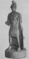 Life-size statue found in a garden