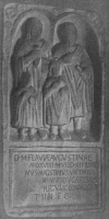 Family monument of a Roman soldier