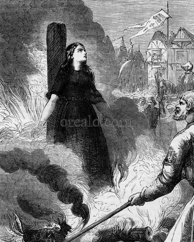 Picture Burning of JOAN OF ARC